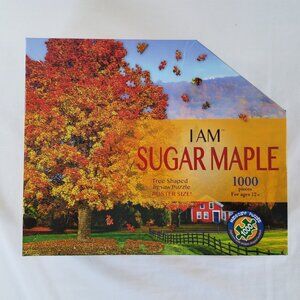 I Am Sugar Maple 1000 Piece Puzzle SEALED Tree-Shaped Jigsaw Puzzle ages 12+